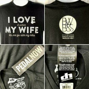 DHD Wear I Love My Wife When Ride My Bike M T-Shirt Medium Waikoloa Hawaii USA